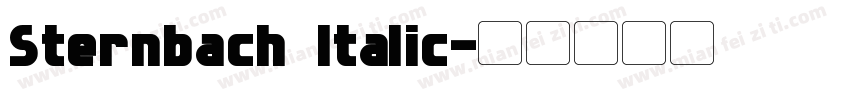 Sternbach Italic字体转换
